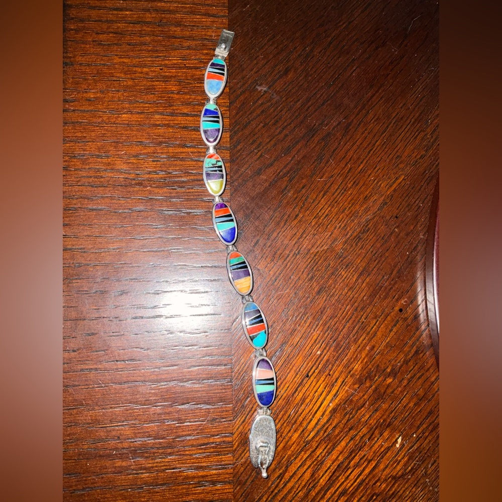 Calvin Begay Sterling Silver Bracelet